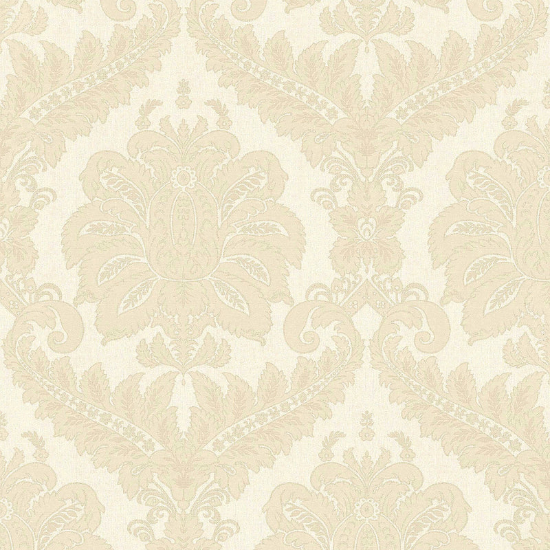 35922 Traditional Damask Cream Wallpaper by Galerie