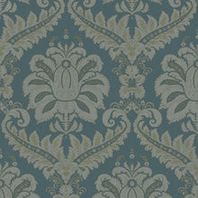 35925 Traditional Damask Green Wallpaper by Galerie