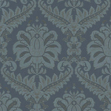 35926 Traditional Damask Blue Wallpaper by Galerie