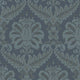 Traditional Damask Blue Ornamenta Wallpaper by Galerie