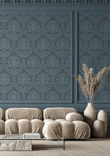 35926 Traditional Damask Blue Wallpaper by Galerie