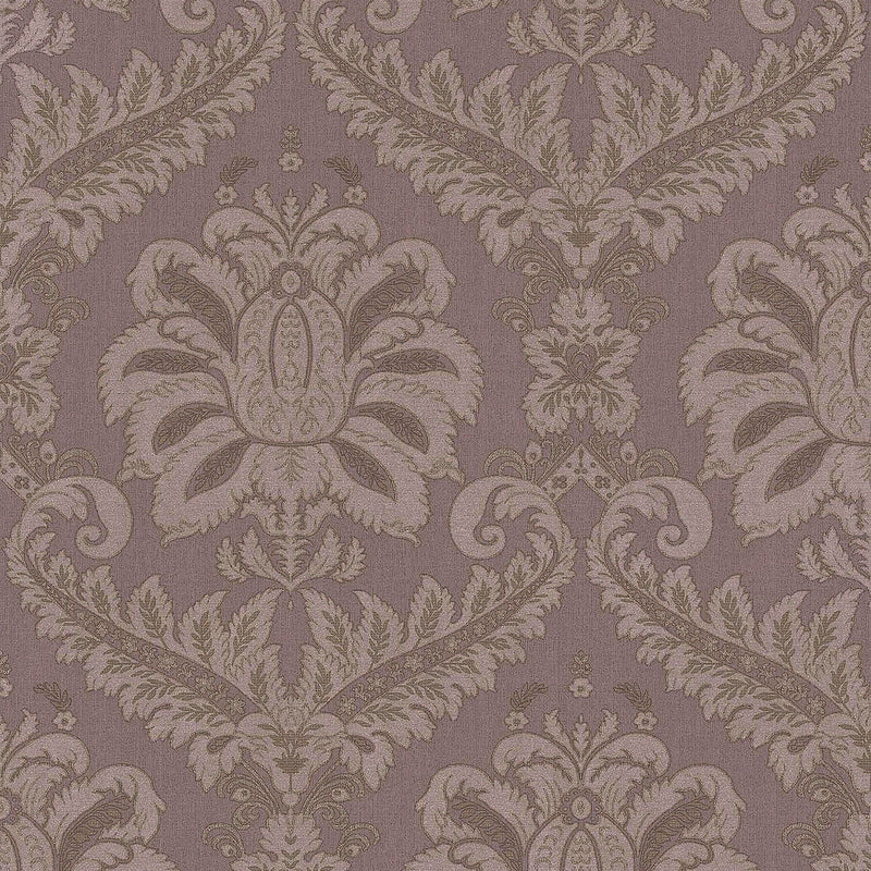 35928 Traditional Damask Purple Lilac Wallpaper by Galerie