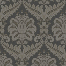 35929 Traditional Damask Silver Grey Wallpaper by Galerie