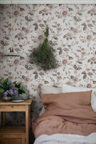 3592 Marion's Mural Light Multi and White Cottage Garden Wallpaper by Boråstapeter
