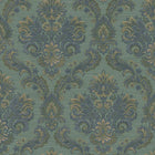 35945 Floral Damask Green Wallpaper by Galerie