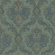 Floral Damask Green Ornamenta Wallpaper by Galerie