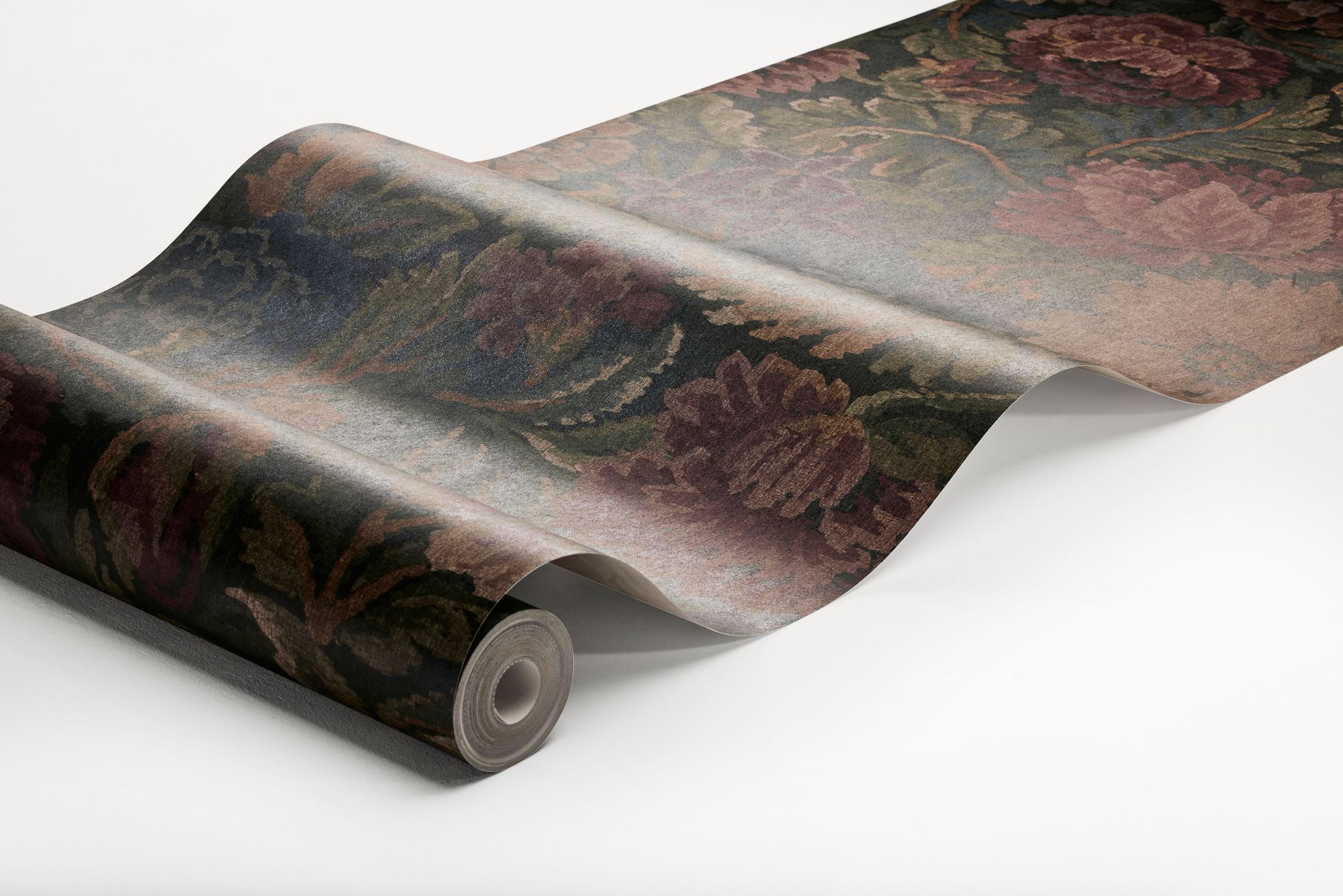 3595 Nightingale Garden Mural Dark Multi Cottage Garden Wallpaper by Boråstapeter