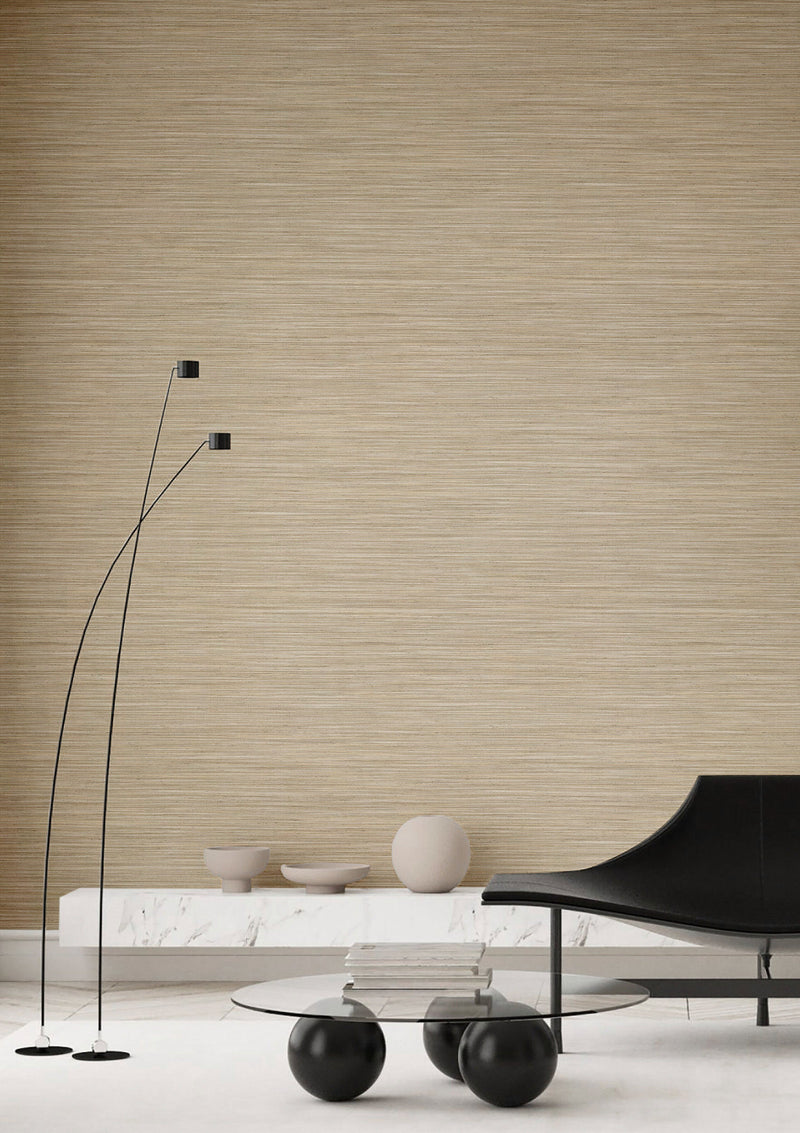 35974 Horizontal Texture Bronze Brown Wallpaper by Galerie