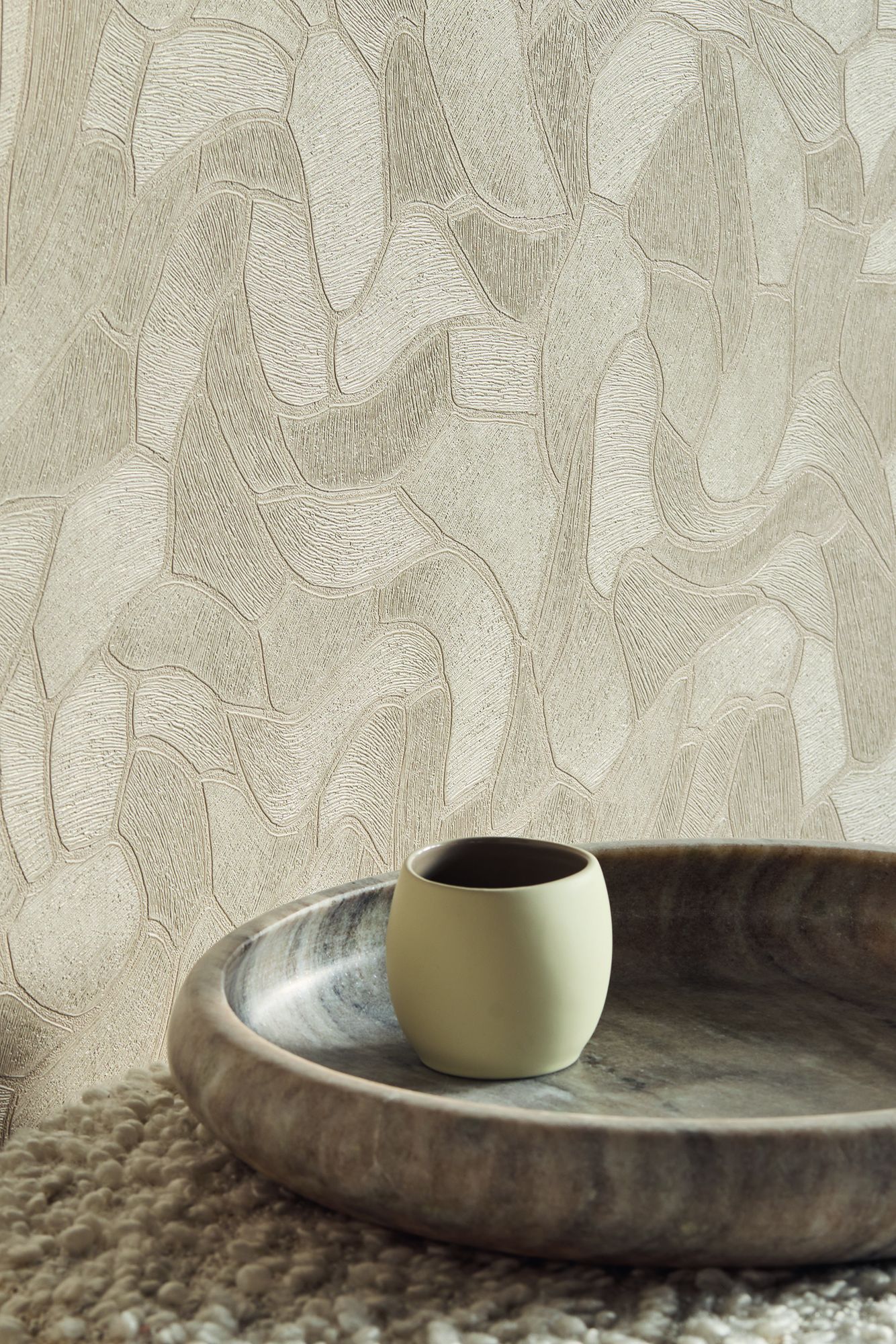 363211 Organic Stone Sand Wallpaper by Eijffinger