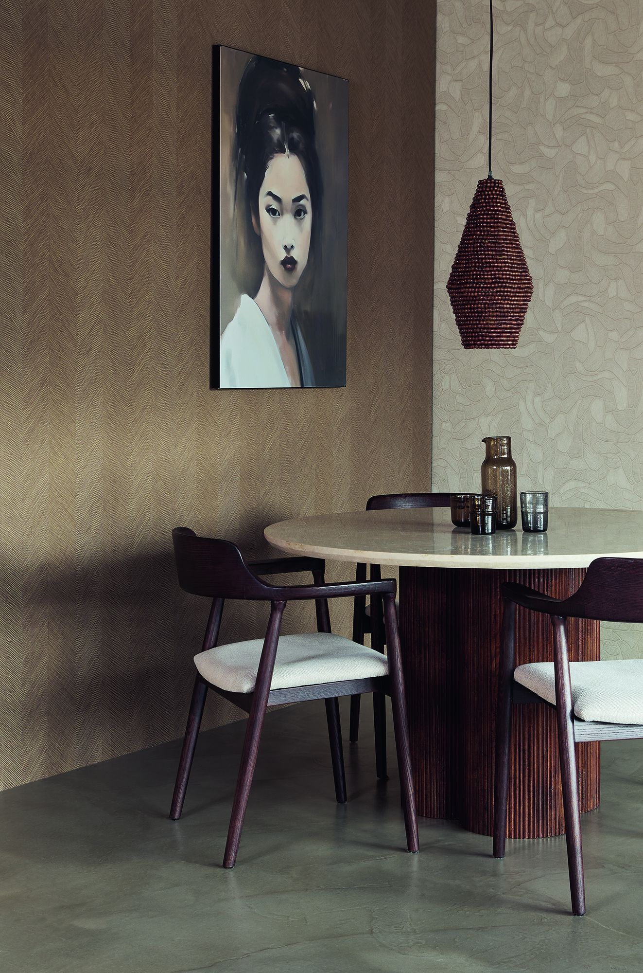 363211 Organic Stone Sand Wallpaper by Eijffinger
