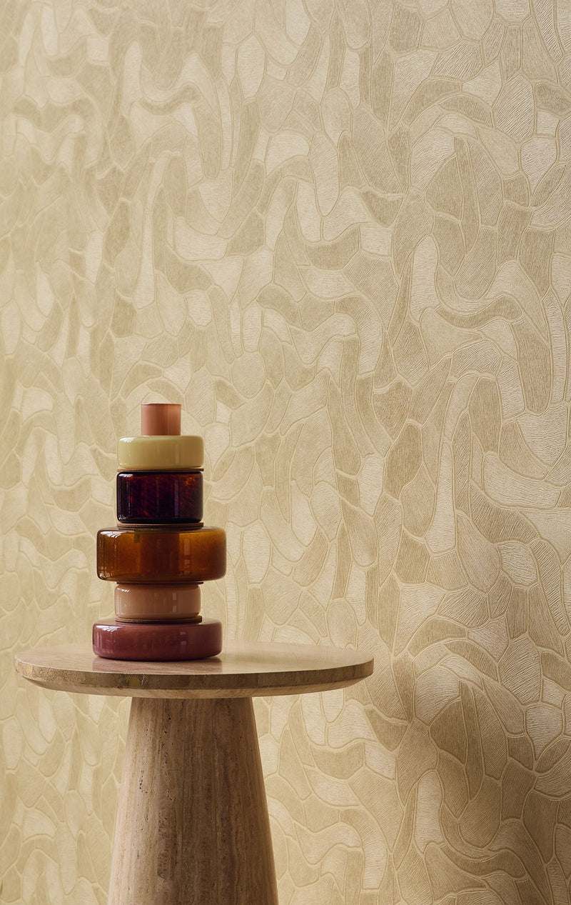363213 Organic Stone Sand Wallpaper by Eijffinger