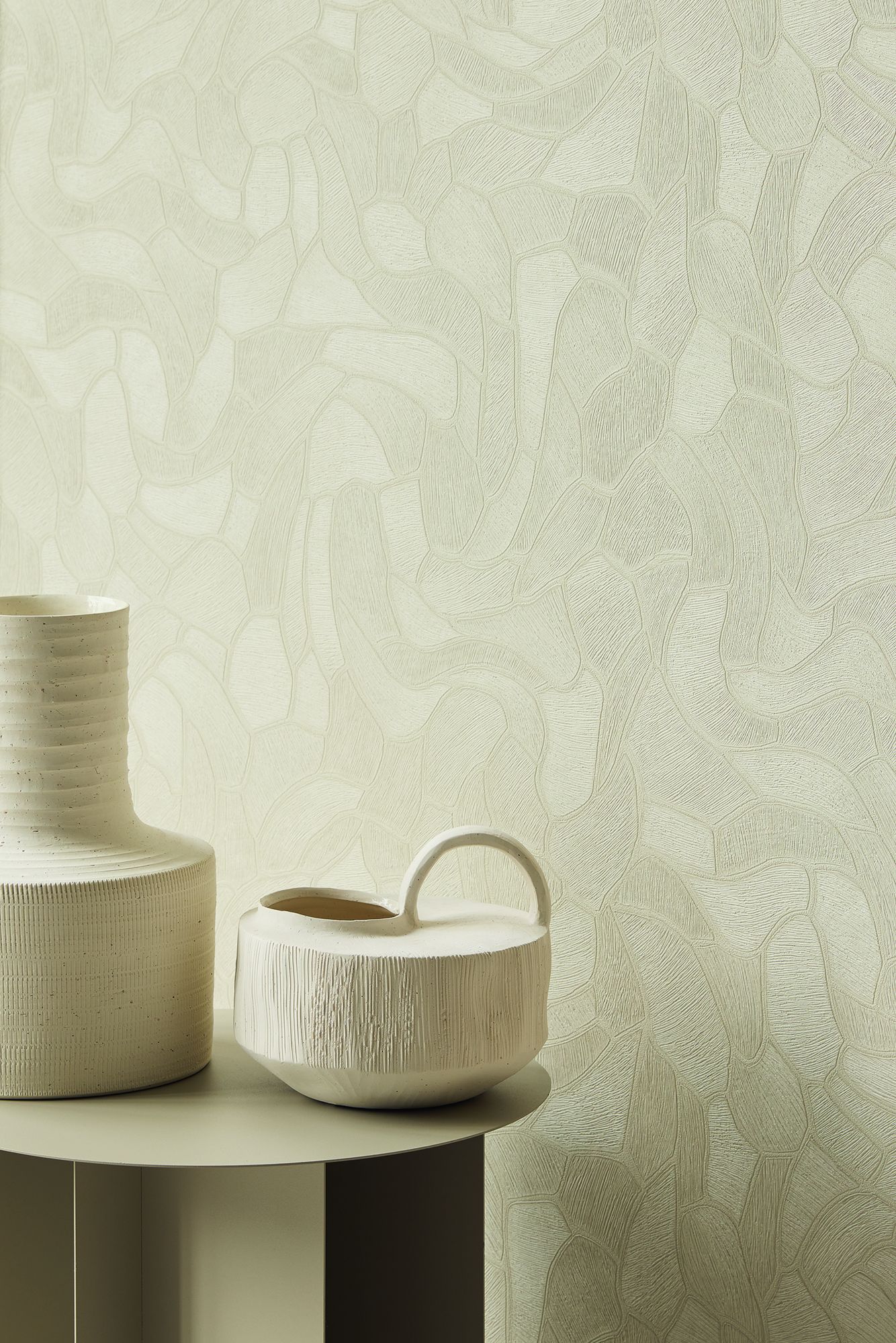 363217 Organic Stone Green Wallpaper by Eijffinger