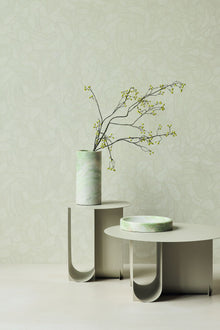 363217 Organic Stone Green Wallpaper by Eijffinger