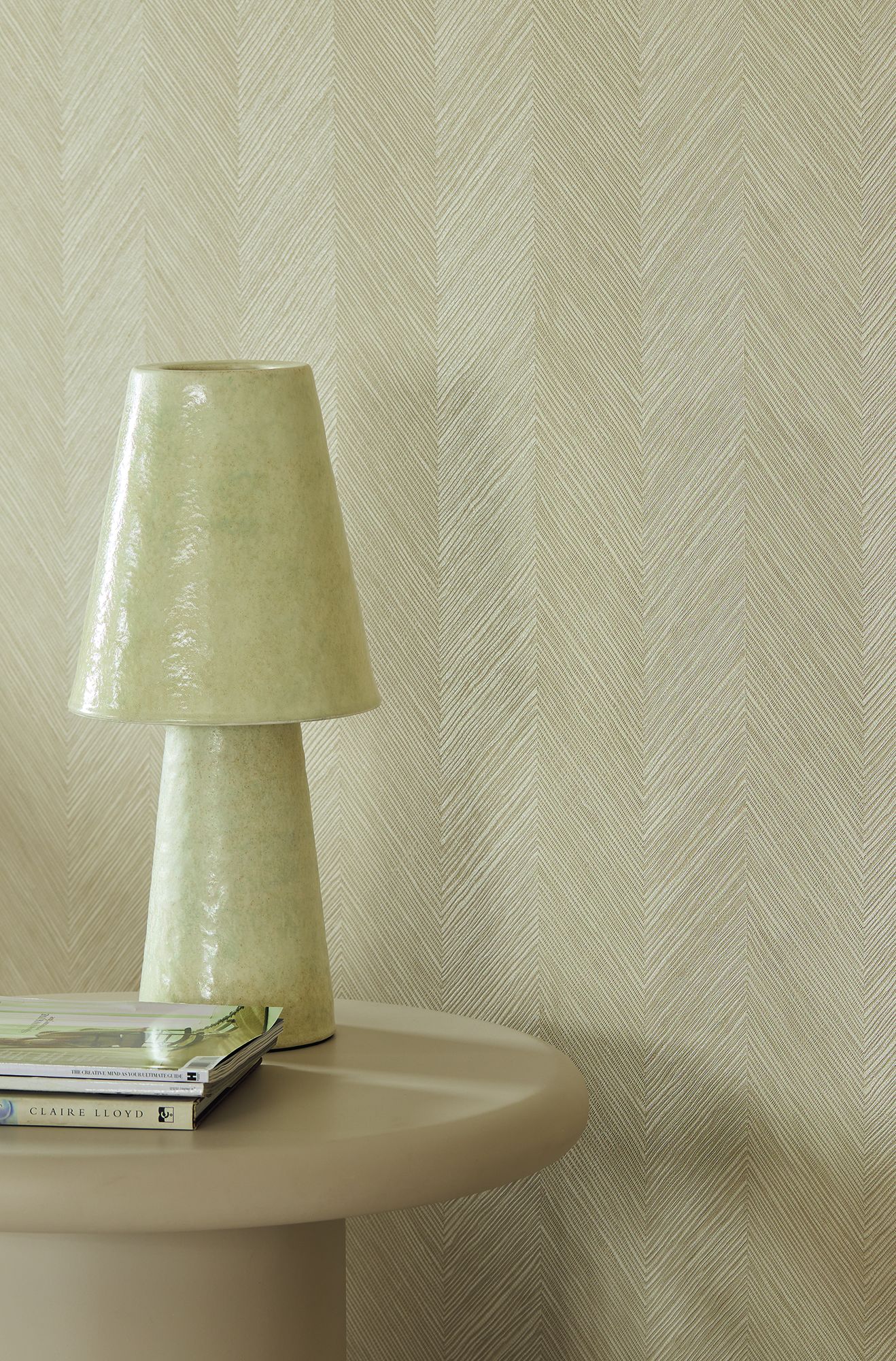 363232 Chevron Taupe Wallpaper by Eijffinger