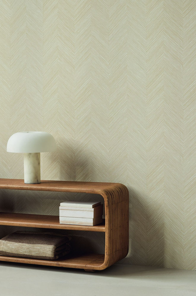363233 Chevron Sand Wallpaper by Eijffinger