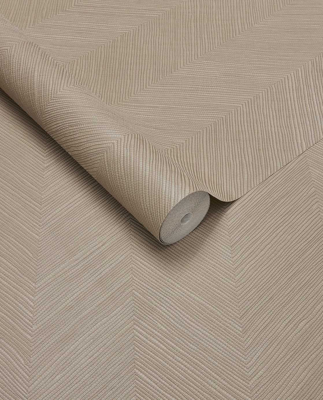 363235 Chevron Taupe Wallpaper by Eijffinger