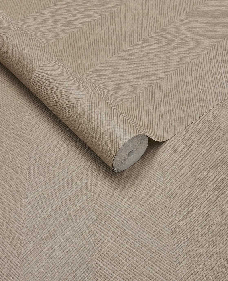 363235 Chevron Taupe Wallpaper by Eijffinger