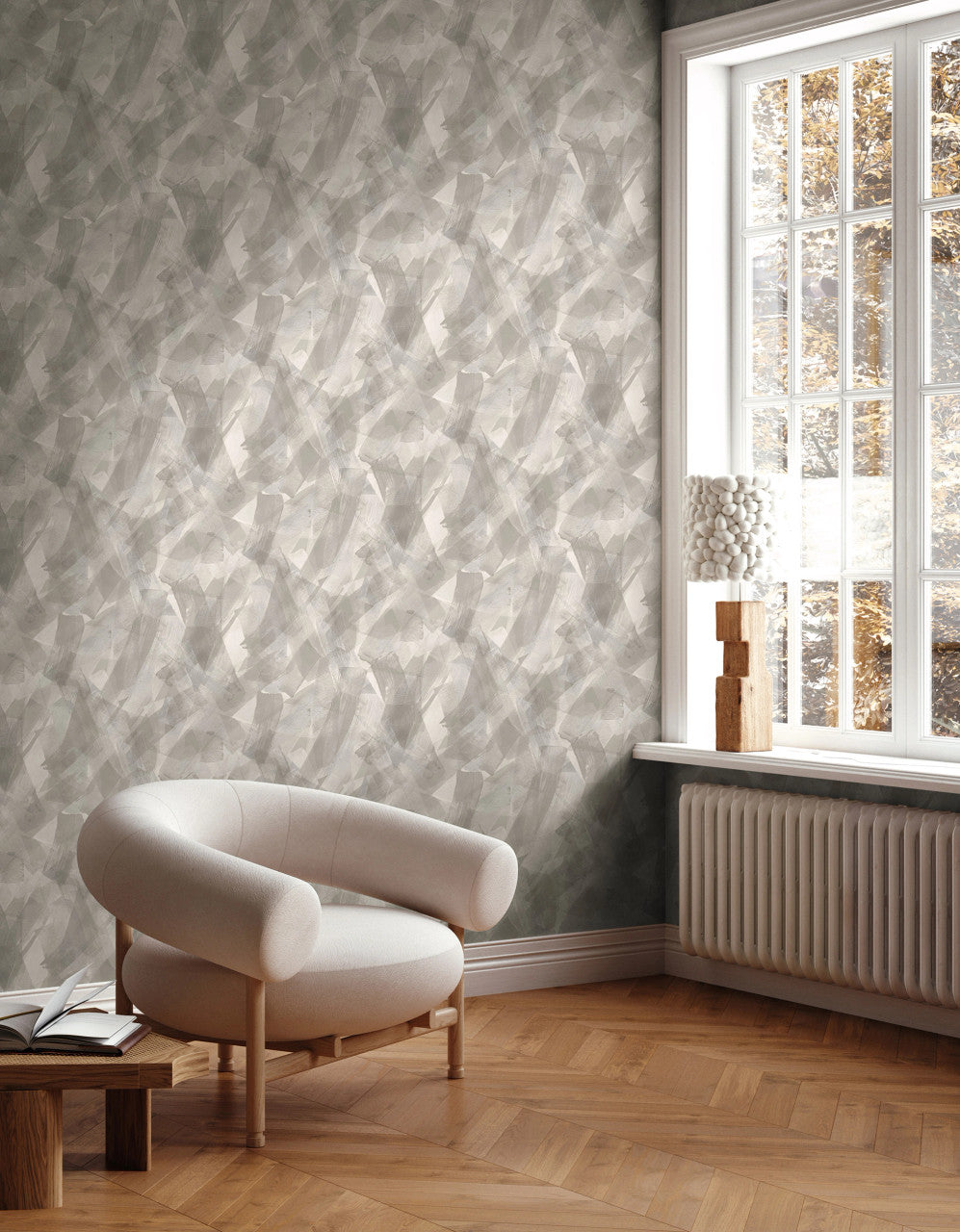 Papier Peint Holden Décor AG2389 – 10x0,53 M, Vert De Gris/beige, Style Intemporel