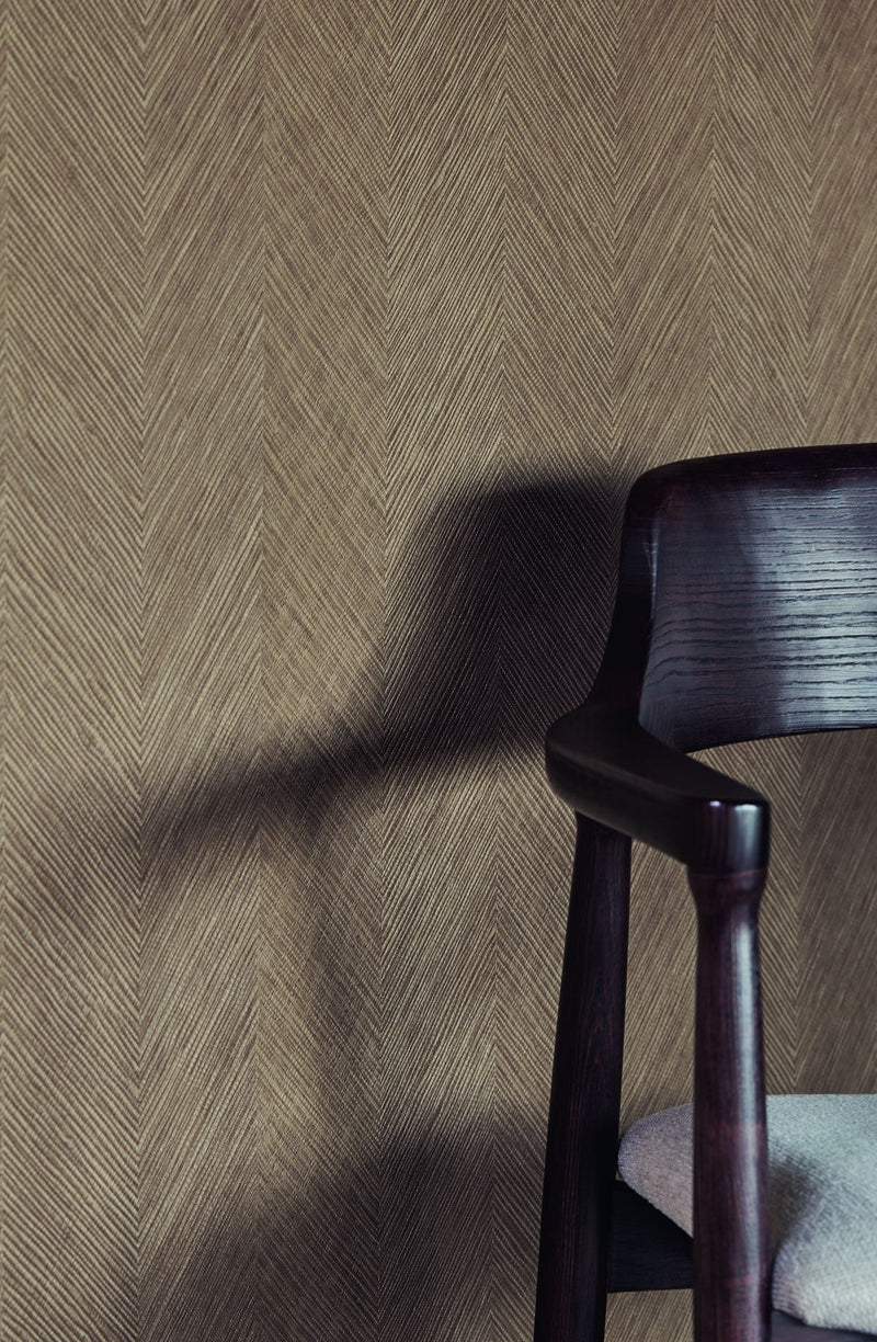 363240 Chevron Terracotta Wallpaper by Eijffinger