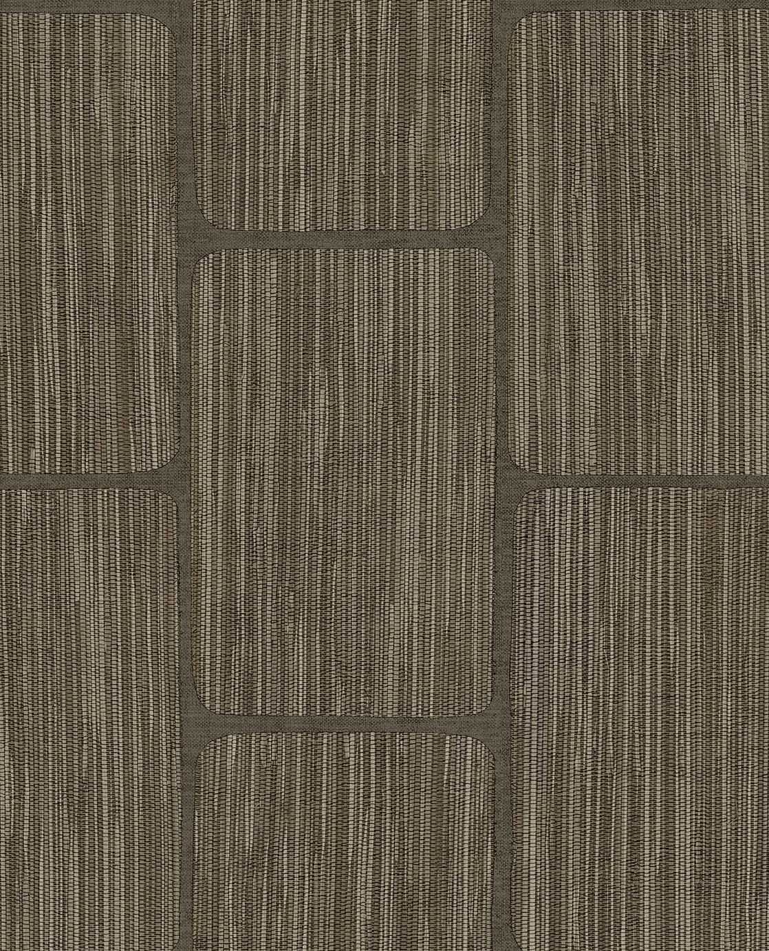 363250 Geometric Block Taupe Wallpaper by Eijffinger