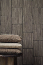 363250 Geometric Block Taupe Wallpaper by Eijffinger