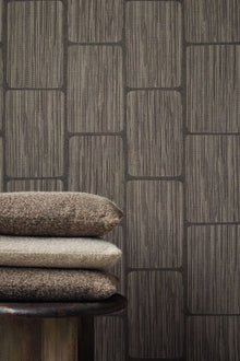 363250 Geometric Block Taupe Wallpaper by Eijffinger