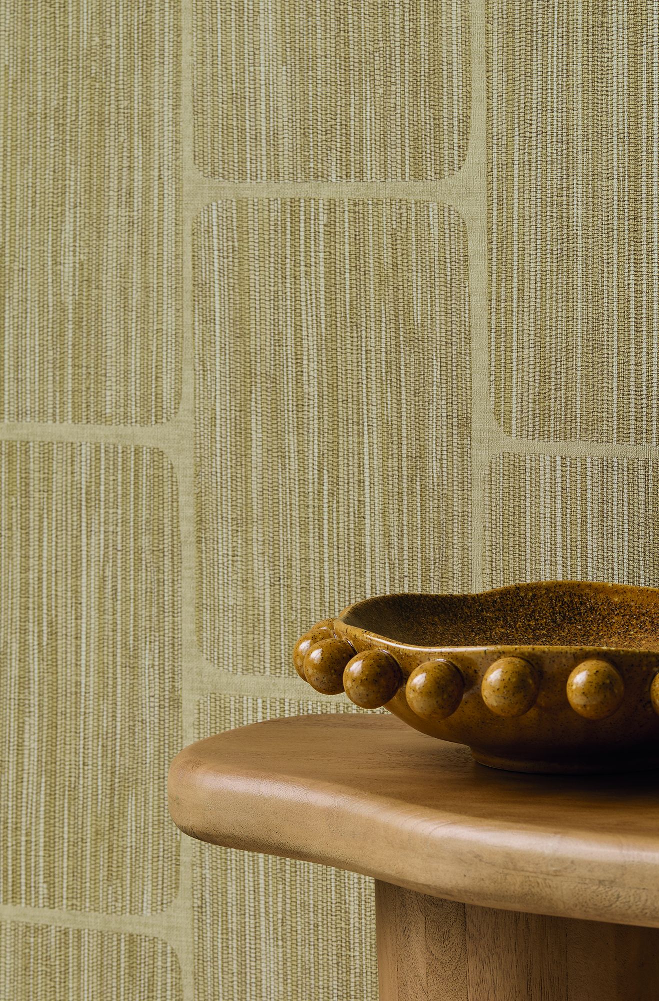 363251 Geometric Block Sand Wallpaper by Eijffinger