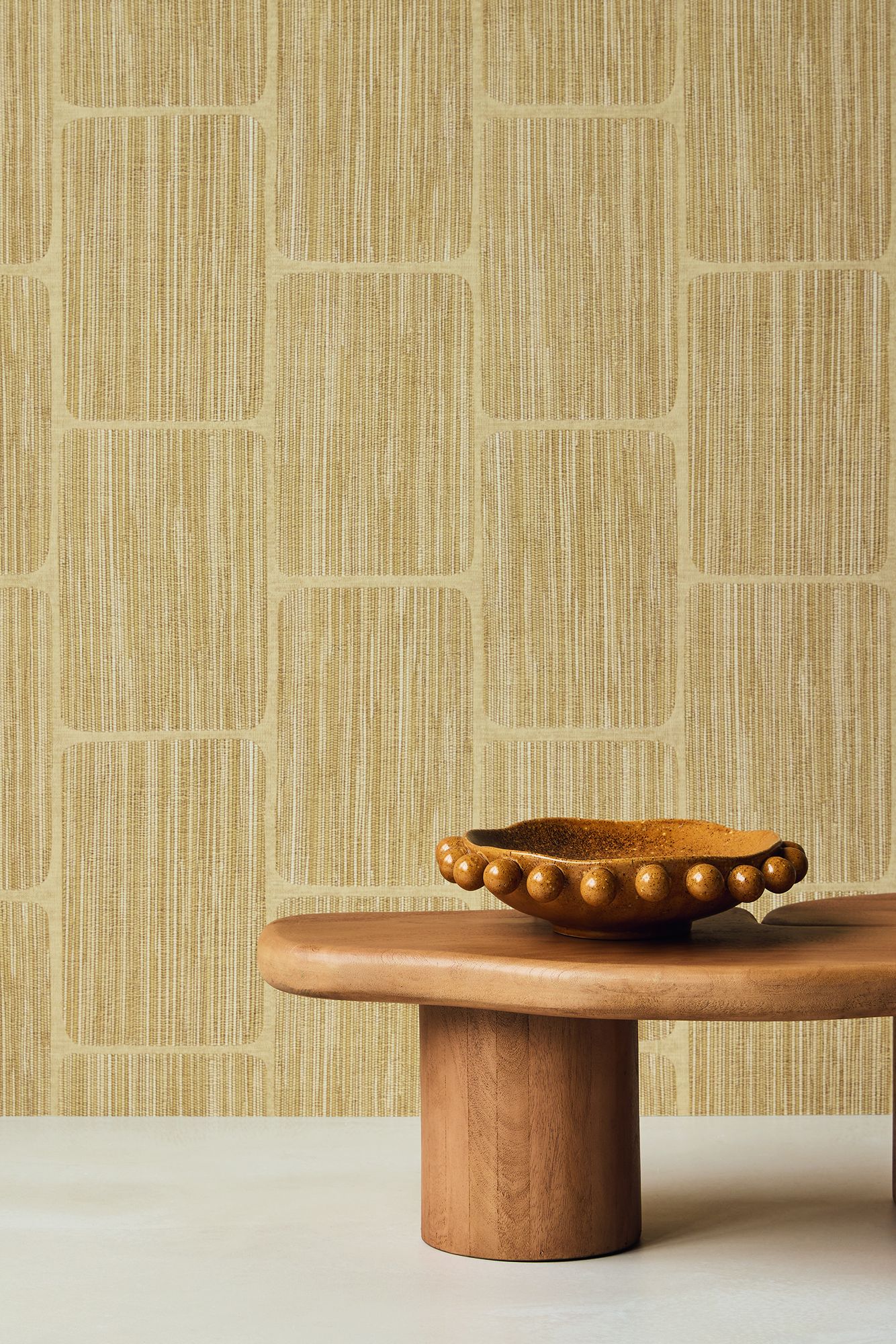 363251 Geometric Block Sand Wallpaper by Eijffinger