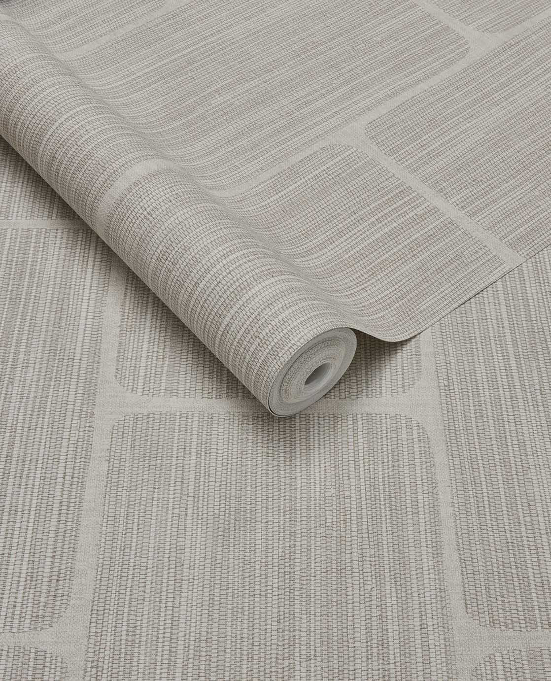 363252 Geometric Block Cream Wallpaper by Eijffinger