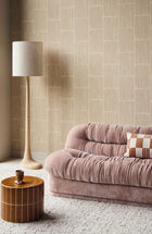 363253 Geometric Block Taupe Wallpaper by Eijffinger