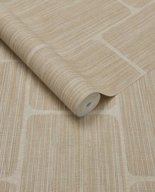 363253 Geometric Block Taupe Wallpaper by Eijffinger