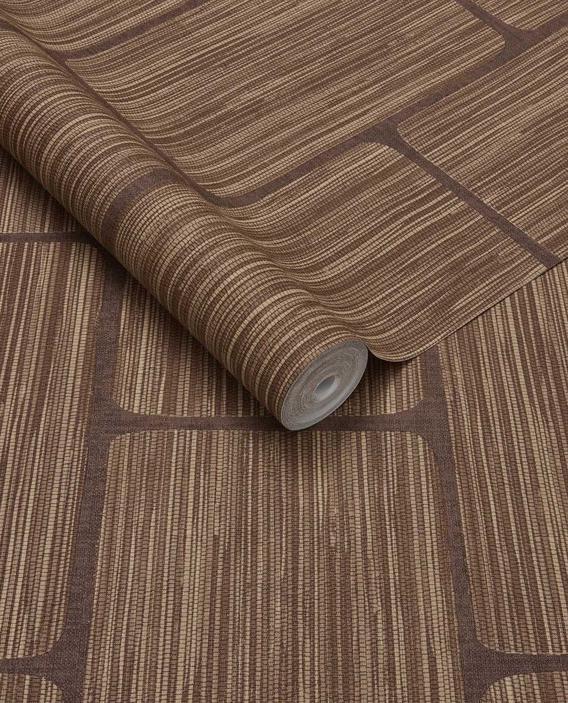 363256 Geometric Block Ochre Wallpaper by Eijffinger
