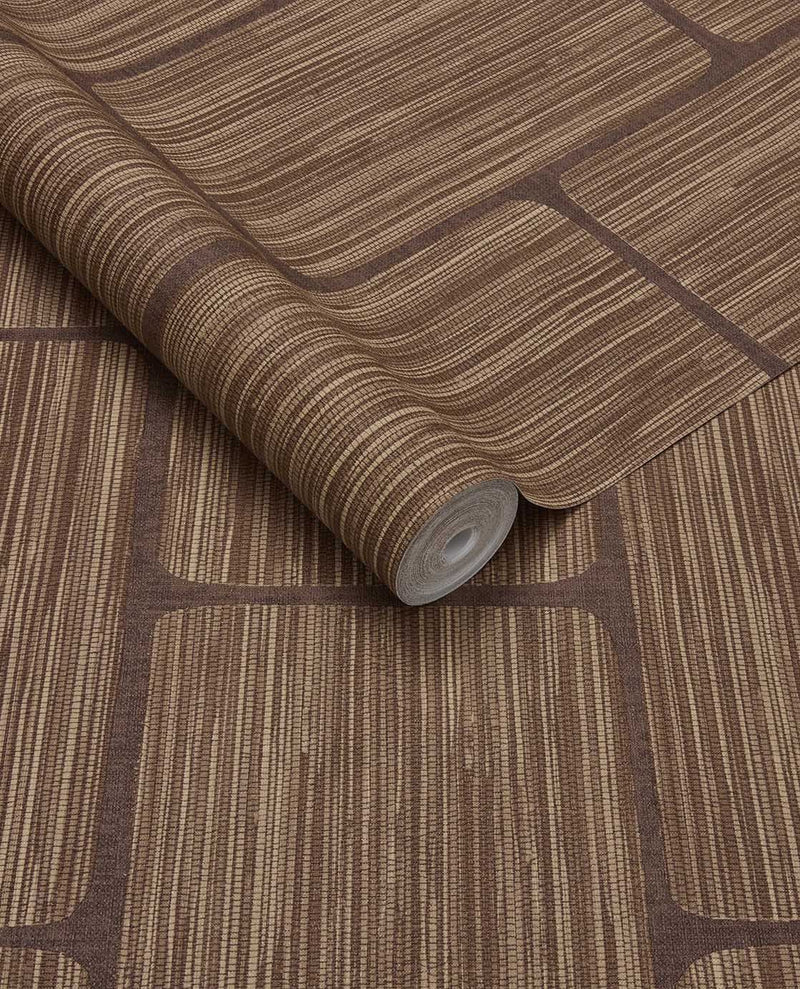 363256 Geometric Block Ochre Wallpaper by Eijffinger