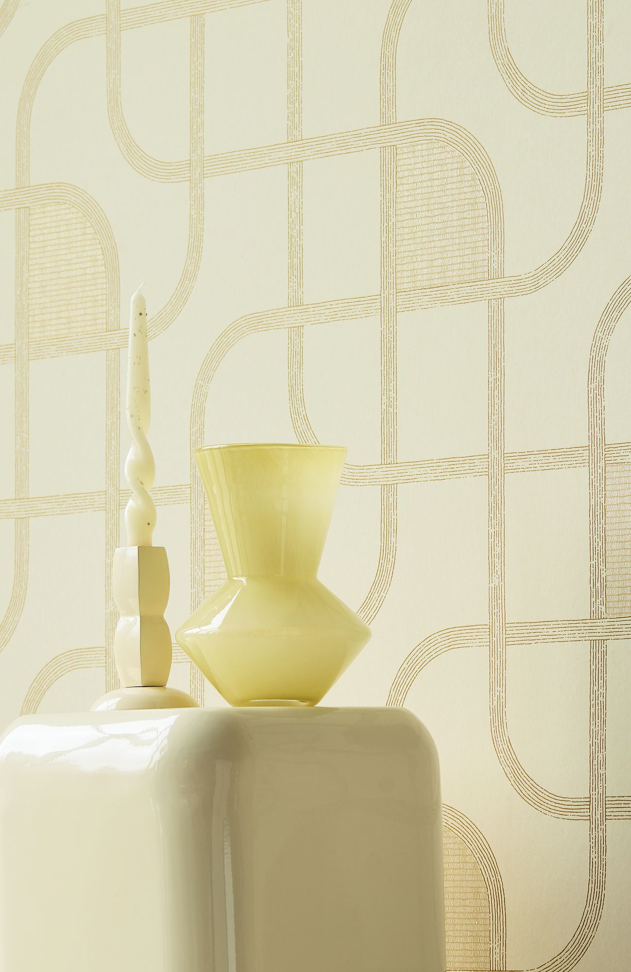 363260 Linear Weave Cream Wallpaper by Eijffinger