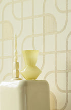363260 Linear Weave Cream Wallpaper by Eijffinger