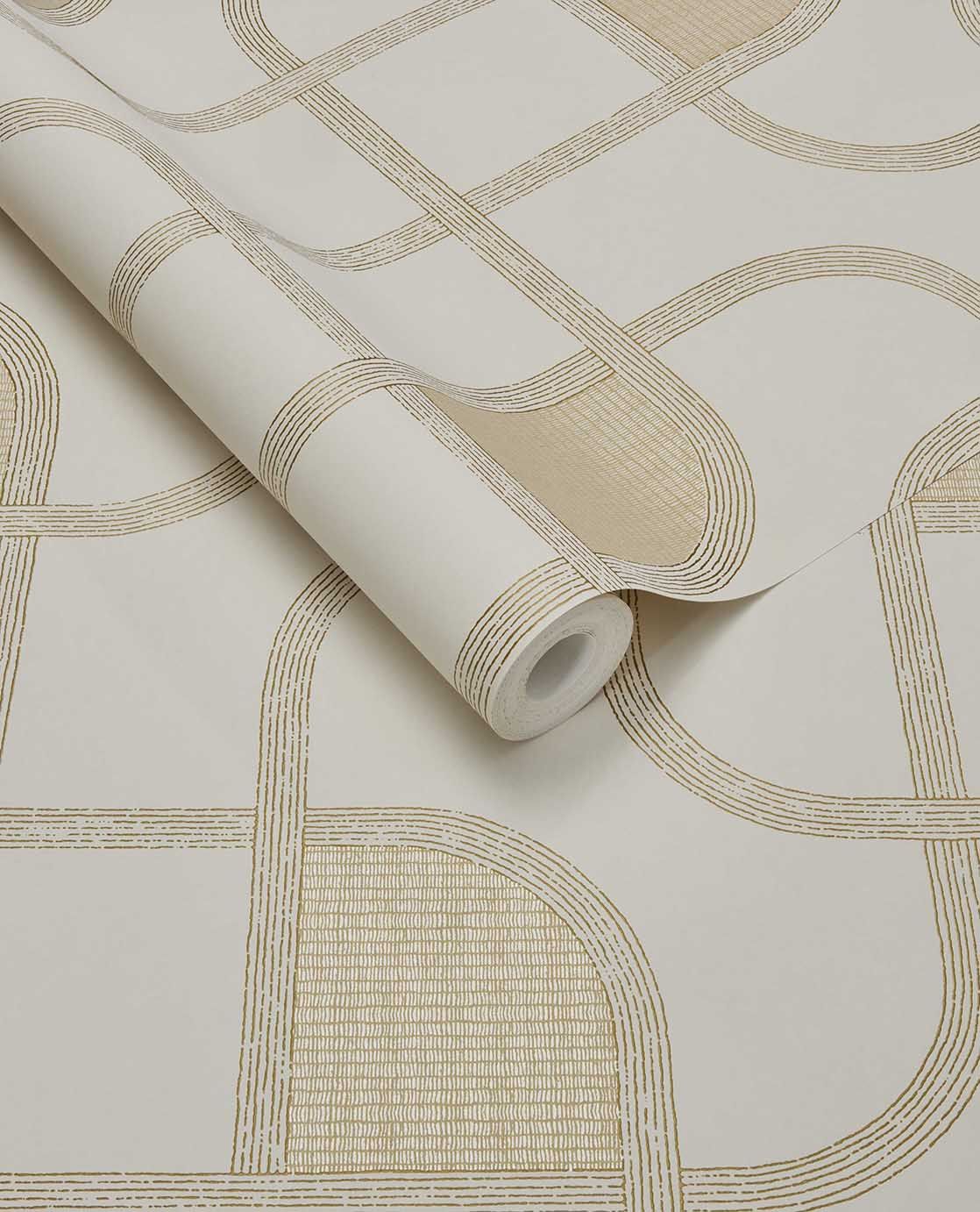 363260 Linear Weave Cream Wallpaper by Eijffinger
