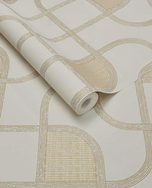 363260 Linear Weave Cream Wallpaper by Eijffinger