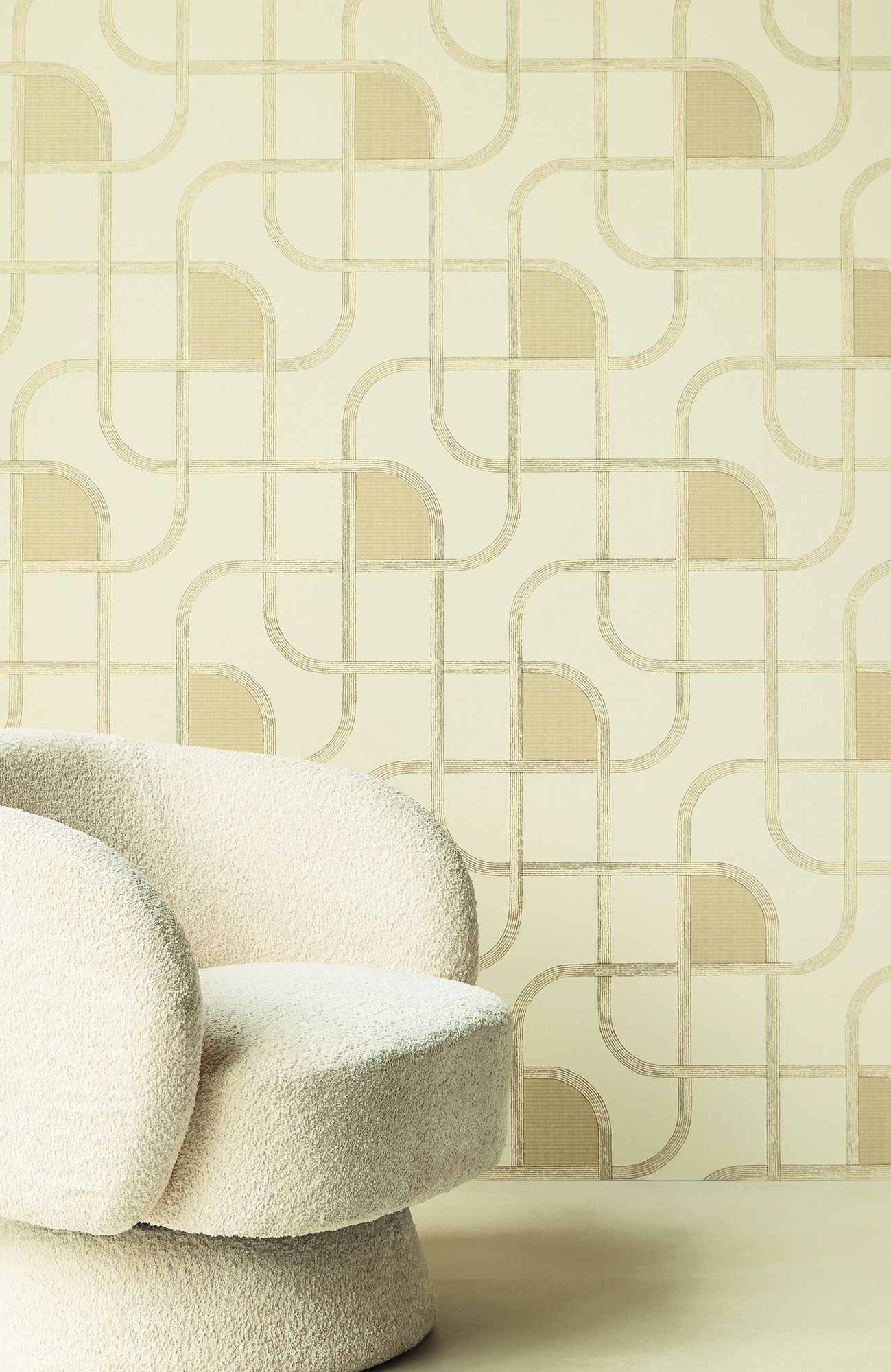 363260 Linear Weave Cream Wallpaper by Eijffinger