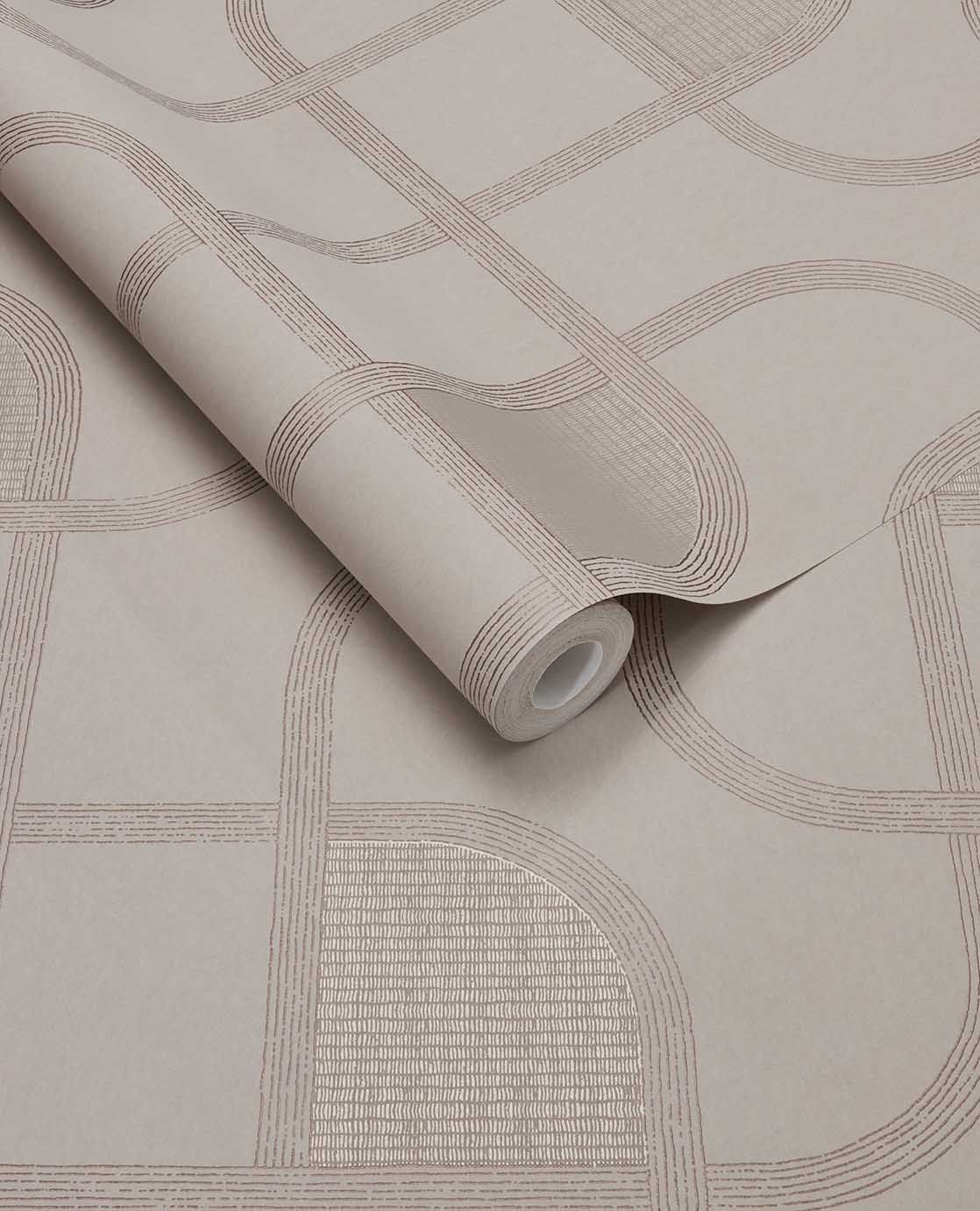 363261 Linear Weave Sand Wallpaper by Eijffinger