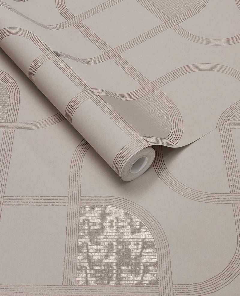 363261 Linear Weave Sand Wallpaper by Eijffinger