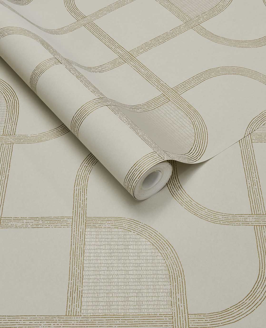 363262 Linear Weave Taupe Wallpaper by Eijffinger