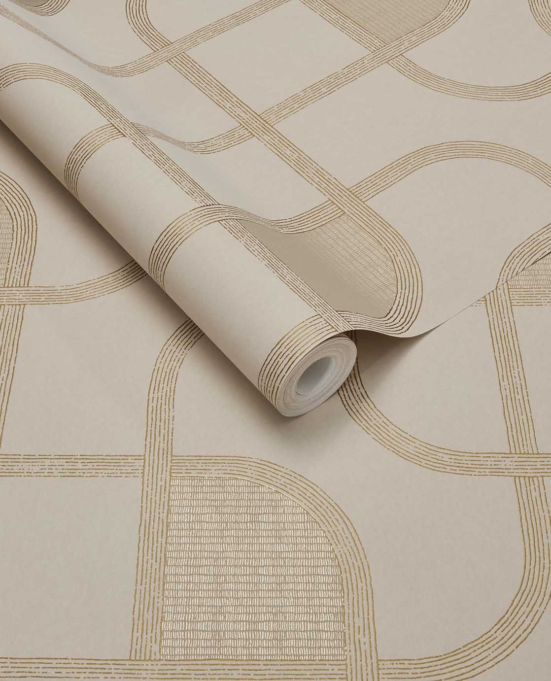 363263 Linear Weave Sand Wallpaper by Eijffinger