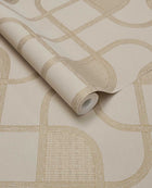363263 Linear Weave Sand Wallpaper by Eijffinger
