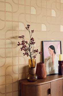 363264 Linear Weave Terracotta Wallpaper by Eijffinger