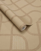 363264 Linear Weave Terracotta Wallpaper by Eijffinger