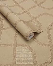 363264 Linear Weave Terracotta Wallpaper by Eijffinger