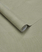 363270 Organic Wave Green Wallpaper by Eijffinger