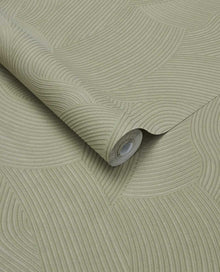 363270 Organic Wave Green Wallpaper by Eijffinger
