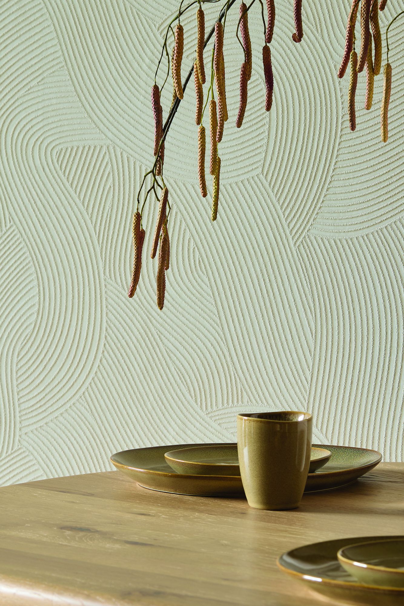 363271 Organic Wave Sand Wallpaper by Eijffinger