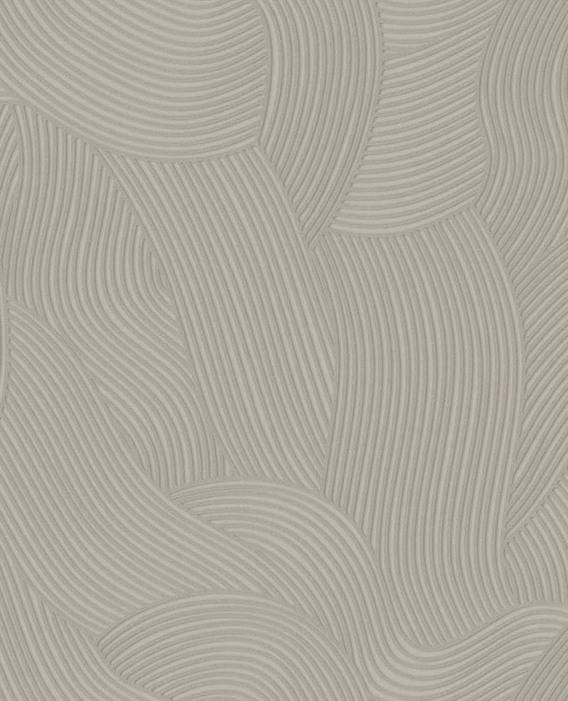 363272 Organic Wave Taupe Wallpaper by Eijffinger